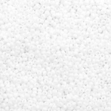Miyuki rocailles Perlen 15/0 - Opaque white 15-402